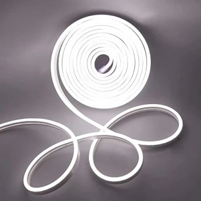Image of HEGEHE 12V DC Neon Light Strip, SMD 2835 120 LEDs/m, Flexible for DIY Shape Design Signboard Character Home Commercial Decor, IP65 Waterproof (3 Meters, Cold White)