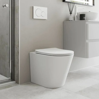 Image of Affine Back to Wall Rimless Toilet &amp; Soft Close Seat