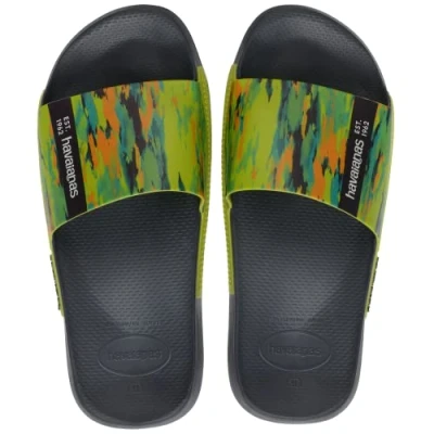 Image of Havaianas Unisex Slide Sandal, New Graphite, 5 UK Wide