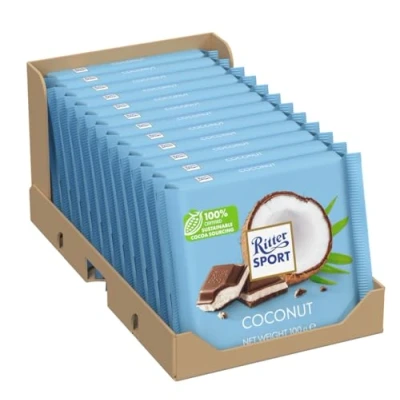 Image of Ritter Sport Coconut 100g (Pack of 12)
