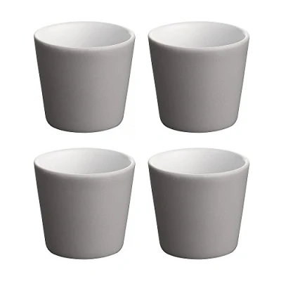 Image of Alessi Tonale Mocha Cup, Dark Grey, Set of 4