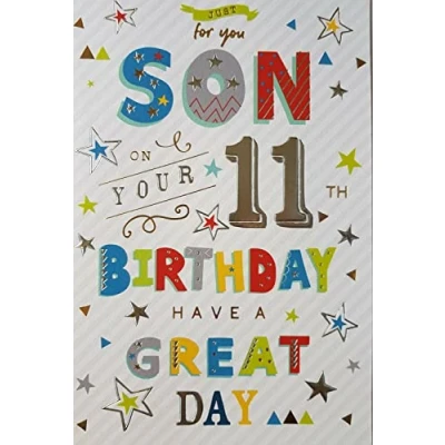 Image of To A Special Son on your 11th Birthday Card 7327CG