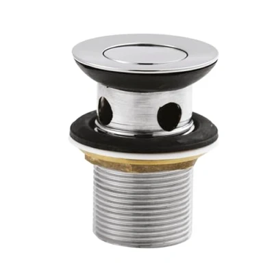 Image of Round Stainless Steel Flip Top Basin Waste Chrome