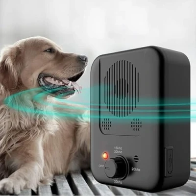 Image of Anti Barking Device, 3 Frequencies Sensitivities Auto Dog Deterrent Devices, 33FT Ultrasonic Stop Dogs Pet Gentle Device Training Behaviour Aids Control