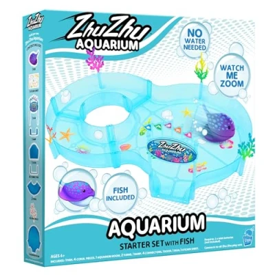 Image of John Adams Zhu Pets Aquarium Figure of 8 Starter Playset WITH Fish Electronic Ages 4+