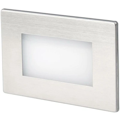 Image of Faro Lighting Gron Led Outdoor Recessed Wall Light Matt Nickel IP65
