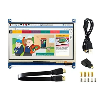 Image of IBest 7 inch Capacitive Touchscreen Display HDMI Screen 1024 * 600 Rev 4.1 LCD IPS Touch Monitor for Raspberry Pi Banana Pro BB Black, Support Windows 10/8.1/8/7 Various Systems