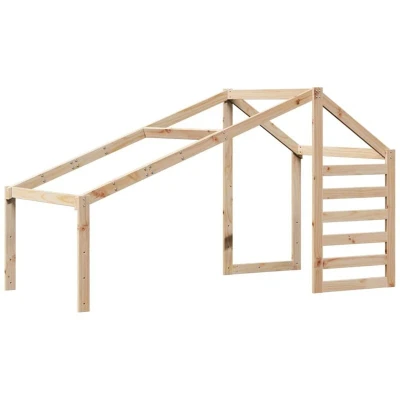 Image of vidaXL Kids&#039; Bed Roof 188x97x113 cm Solid Wood Pine