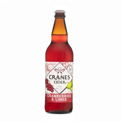 Image of Cranes Cranberries &amp; Limes Cider, 8X500ml
