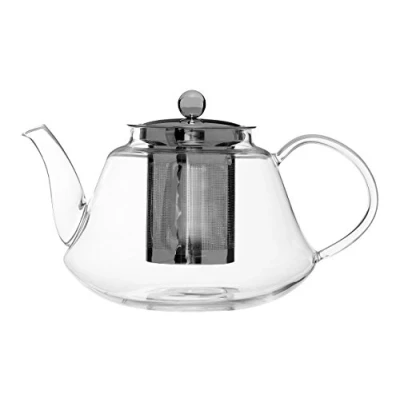 Image of Premier Housewares High Borosilicate Teapot, with Strainer, 1200 ml, 16 x 19 13 cm