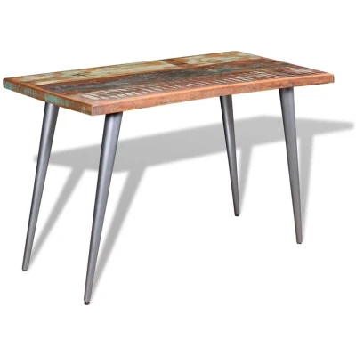 Image of vidaXL Dining Table Solid Reclaimed Wood 120x60x76 cm
