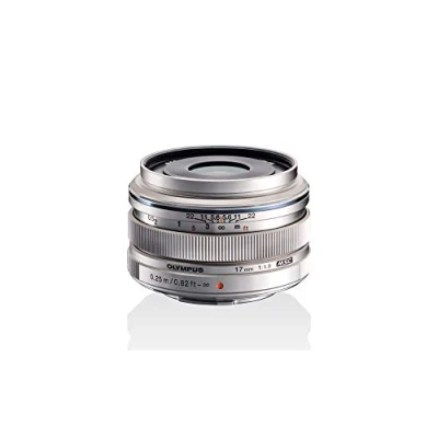 Image of Olympus M.Zuiko Digital 17 mm F1.8 Lens, Fast Fixed Focal Length, Suitable for All MFT Cameras (Olympus OM D &amp; PEN Models, Panasonic G Series), Silver