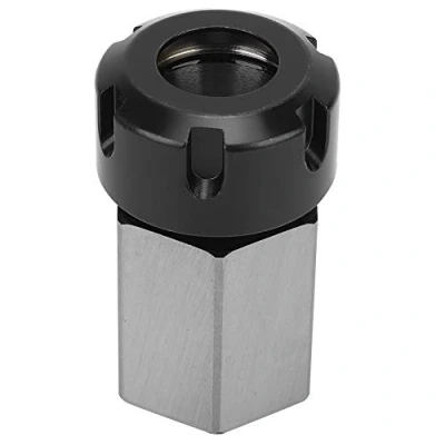 Image of ER25 ER32 ER40 Collet Chunk, Hex Chuck Block, Carbon Steel CNC Lathe Tool Holder Turning Block Set, for Quick Clamping on Machines (ER25)