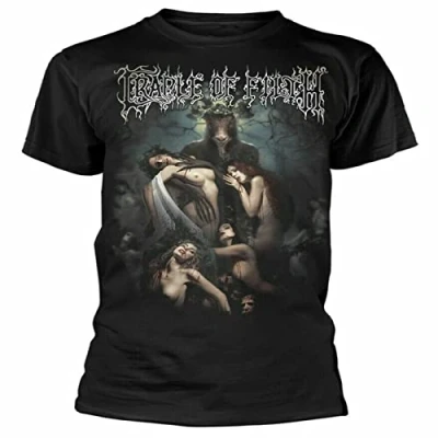Image of shanjia Cradle of Filth T Shirt Hammer The Witches Mens Death Metal Black 3XL
