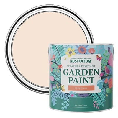 Image of Rust Oleum Pink Mould Resistant Garden Paint In Satin Finish Melrose 2.5L
