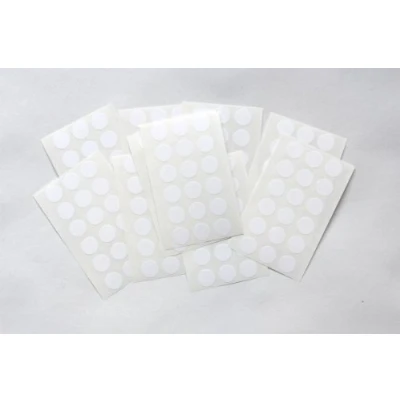 Image of 175 White Round Stickers Sticky Coloured Self Adhesive Dots for Colour Coding