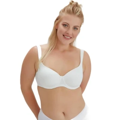 Image of Dagi Women&#039;s Underwire Minimiser Bra Minimizer, Ecru, 40B