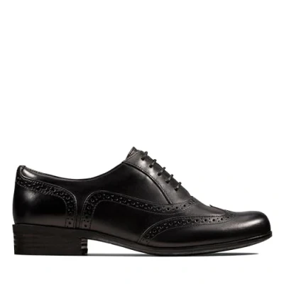 Image of Clarks Womens Hamble Oak Derbys, Black Dark, 3.5 UK