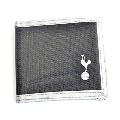 Image of Wizzard Gifts Ltd Tottenham Hotspur Multi Pocket Black Canvas Crest Wallet