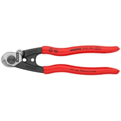 Image of Knipex Wire Rope Cutter forged plastic coated 190 mm 95 61