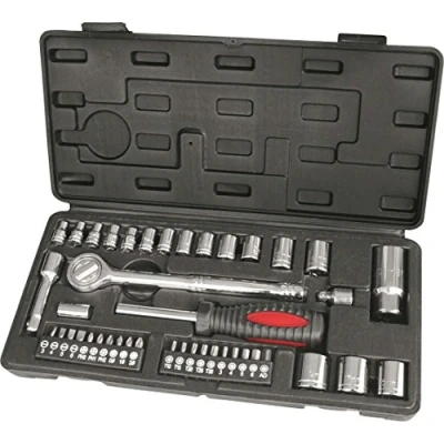 Image of Hilka 02204302 3/8 Inch and 1/4 Drive Socket Set Metric (43 Piece)