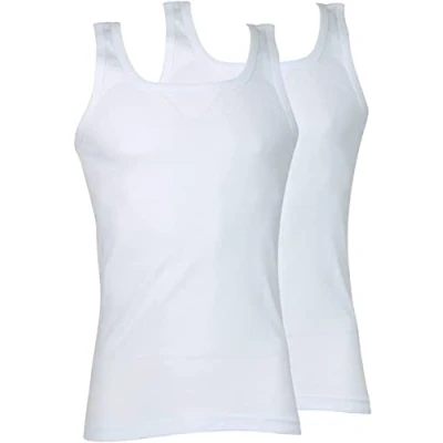 Image of Athena COTON BIO men&#039;s Vest top in White