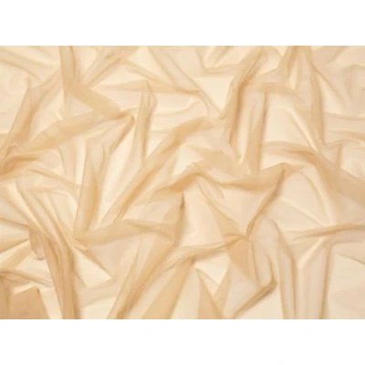 Image of Minerva Crafts Plain Stretch Tulle Net Dress Fabric Nude per metre