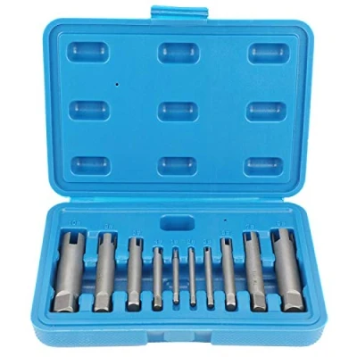 Image of Tap Extractor, Broken Head Screw Remover Stripped Extractor Set High Speed Steel[10Pcs]