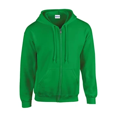 Image of Gildan Heavy Blend Adult Full Zip Hooded Sweatshirt, Irish Green, M