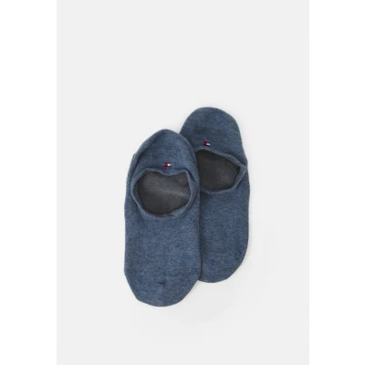 Image of Tommy Hilfiger MEN DUO Stripe Sneaker 2 PACK Trainer socks, Men&#039;s, Size: 6 8, Blue denim
