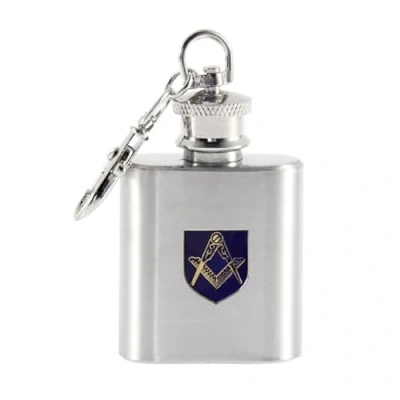 Image of Masonic 1oz Keyring Hip Flask