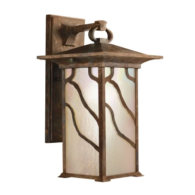 Image of Kichler Morris Outdoor 1 Light Wall Lantern Copper IP44