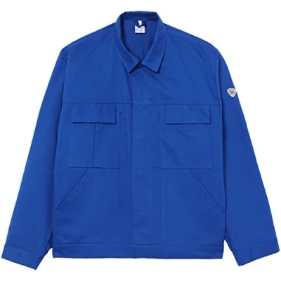 Image of BP 1485 060 13 60/62, Work jacket, Concealed press stud band and pockets 300,00 g/m², Pure cotton royal blue, 47/49