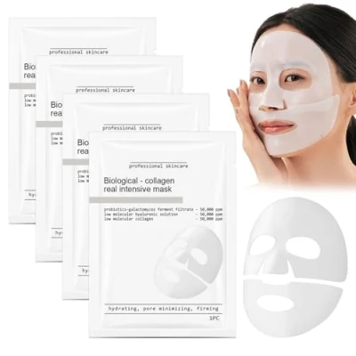 Image of 4 PCS Collagen Mask Face Masks Deep Moisturizing Overnight Hydrating Nourishing Firming Suitable for All Skin Types