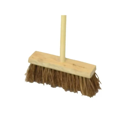 Image of Faithfull Bassine/Cane Flat Broom 325mm (13in) FAIBRBC13FLH