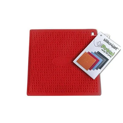 Image of Silikomart 70.198.05.0001 ACC074 Presi Textured Silicone Pot Holder Presí, Red
