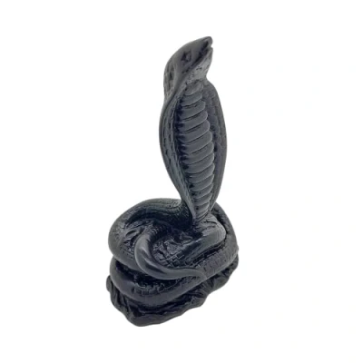 Image of Vie Naturals Resin Figurine, Cobra, Multicolor, One Size