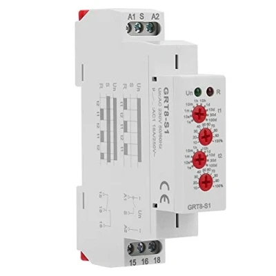 Image of Asymmetric Cycle Timer,Jadeshay GRT8 S1 Repeat Time Relay AC 230V DIN Rail Timer ON/OFF Electronic