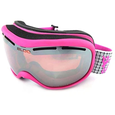 Image of Bloc Goggles DR03 Pink Drift Visor Lens Category 3 Mirrored