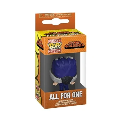 Image of Funko POP! Keychain: MHA All for One My Hero Academia Collectable Vinyl Mini Figure Novelty Keyring Stocking Filler Gift Idea Official Merchandise Anime Fans Minifigure