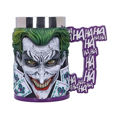 Image of Nemesis Now Officially Licensed The Joker Tankard, Purple, 15.5cm, Resin