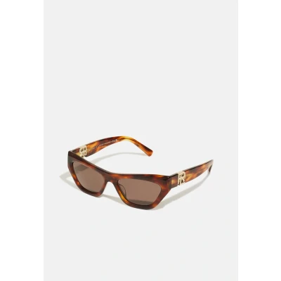 Image of Ralph Lauren Woman RL8218U THE KIERA 500773 Sunglasses Acetate Brown Cat Eye Normal