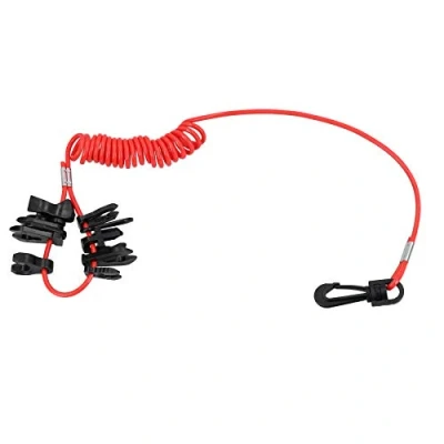 Image of 11 Key Universal Kill Cord Engine Stop Safety Lanyard Outboard Jetski Speedboat