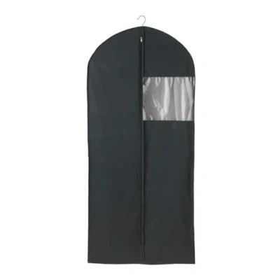 Image of WENKO 43821070100 Suit bag Deep Black XXL, Plastic PEVA, 60 x 135 12 cm,