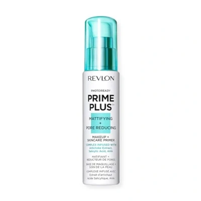 Image of Revlon Prime Plus Makeup &amp; Skincare Primer, Mattifying and Pore Reducing with Salicylic Acid AHA, 30ml