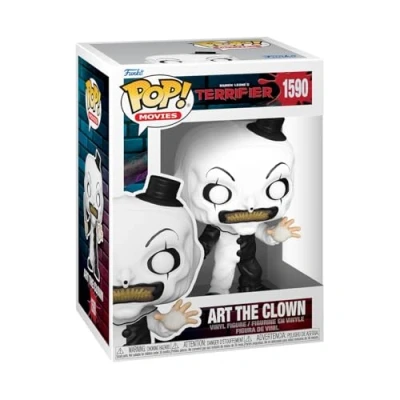 Image of Funko Pop! Movies: Terrifier Art the Clown Collectable Vinyl Figure Gift Idea Official Merchandise Toys for Kids &amp; Adults Movies Fans Model Collectors and Display