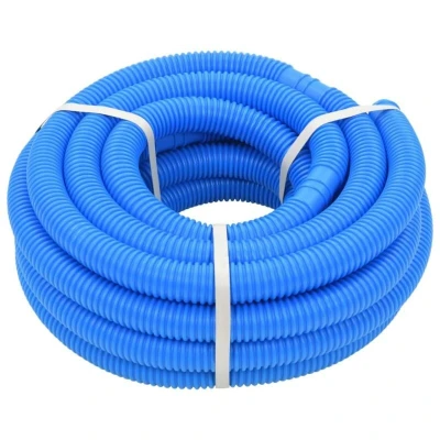 Image of vidaXL LDPE Pool Hose, Versatile for Filter Pumps &amp; Skimmers, UV and Weather Resistant, Custom Length Blue, 32 mm Diameter, 12.1 m Length, 1.3 kg Weight