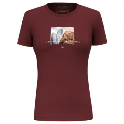 Image of Salewa Pure Design Dry Women&#039;s T Shirt, Syrah, XXS