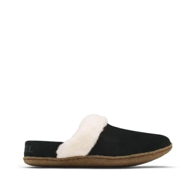 Image of Sorel NAKISKA SLIDE II Women&#039;s Slippers, Black (Black x Natural), 4 UK