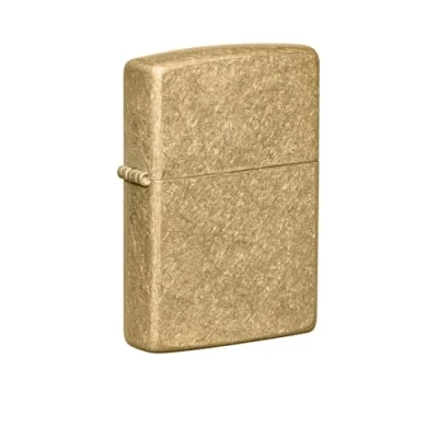 Image of Zippo Windproof LighterMetal Long Lasting LighterBest with Lighter FluidRefillable Perfect for Cigarettes Cigars CandlesPocket Fire Starter Tumbled Brass, 041689284961